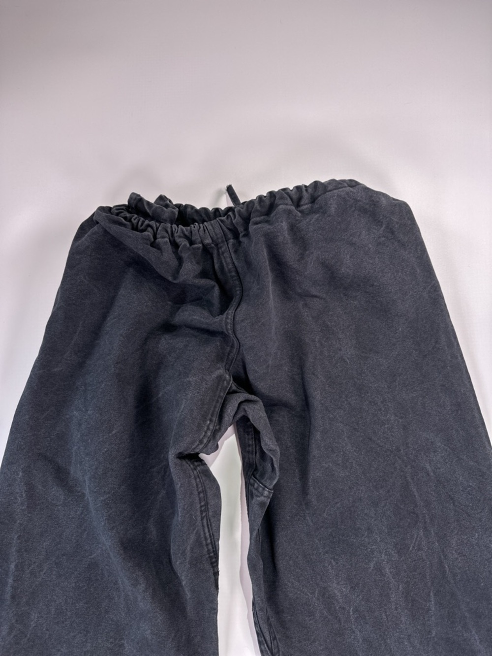 LIONS Men’s Wide Leg Canvas Pants Faded Black Drawstring one size - Picture 5 of 12